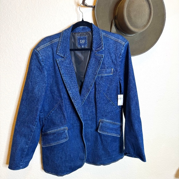 NWT Gap women's denim blazer - size 20 - Picture 1 of 5